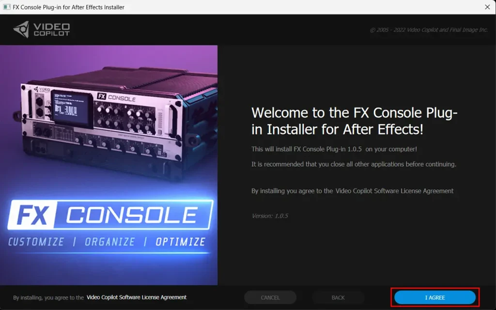 FX Consoleインストール1