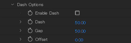 Dash Optionsプロパティ