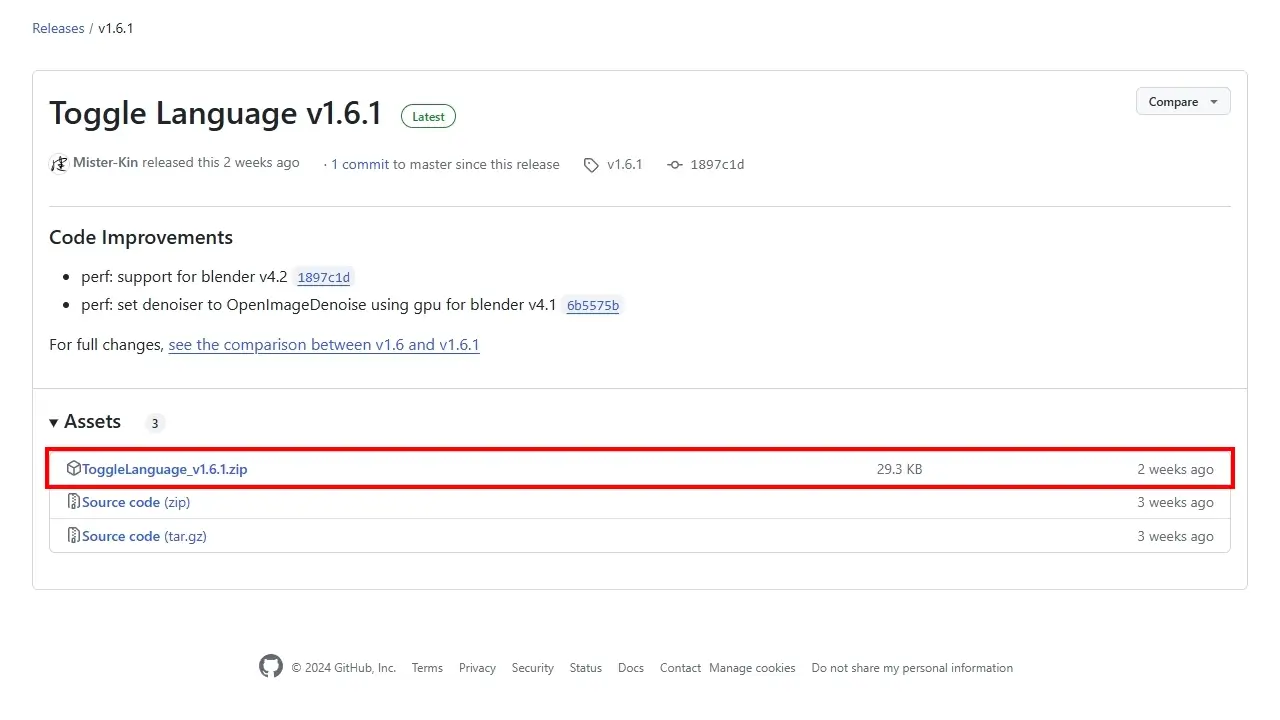 ToggleLanguage_v1.6.1.zipをクリックしてダウンロード